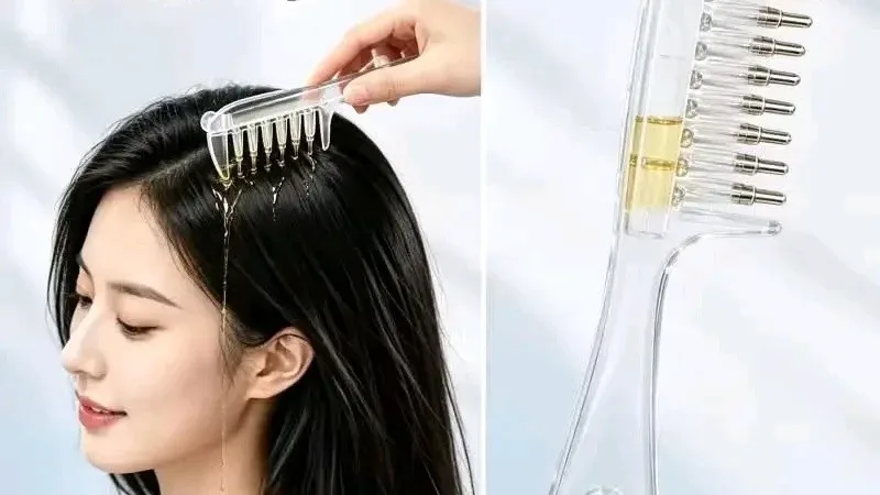 Scalp Oil Dispenser & Applicator Comb